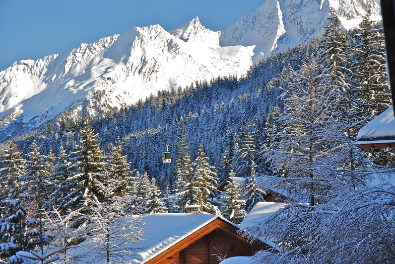 View from the front door of Chalet Chalouis., La Tania
