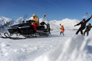 snowmobile, La Thuile photo