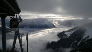 View from top of telecabine, Champagny photo