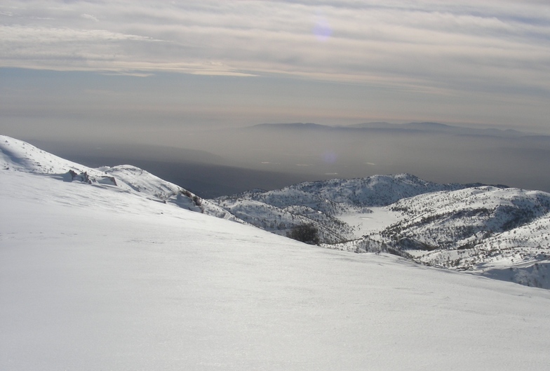 Off piste looking south west, Mount Hermon