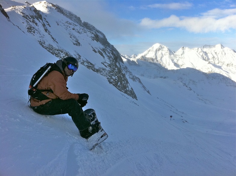 Snowboarding Stubai Glacier