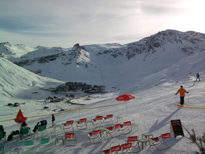 End of the journey day - happy hour drink, Tignes photo