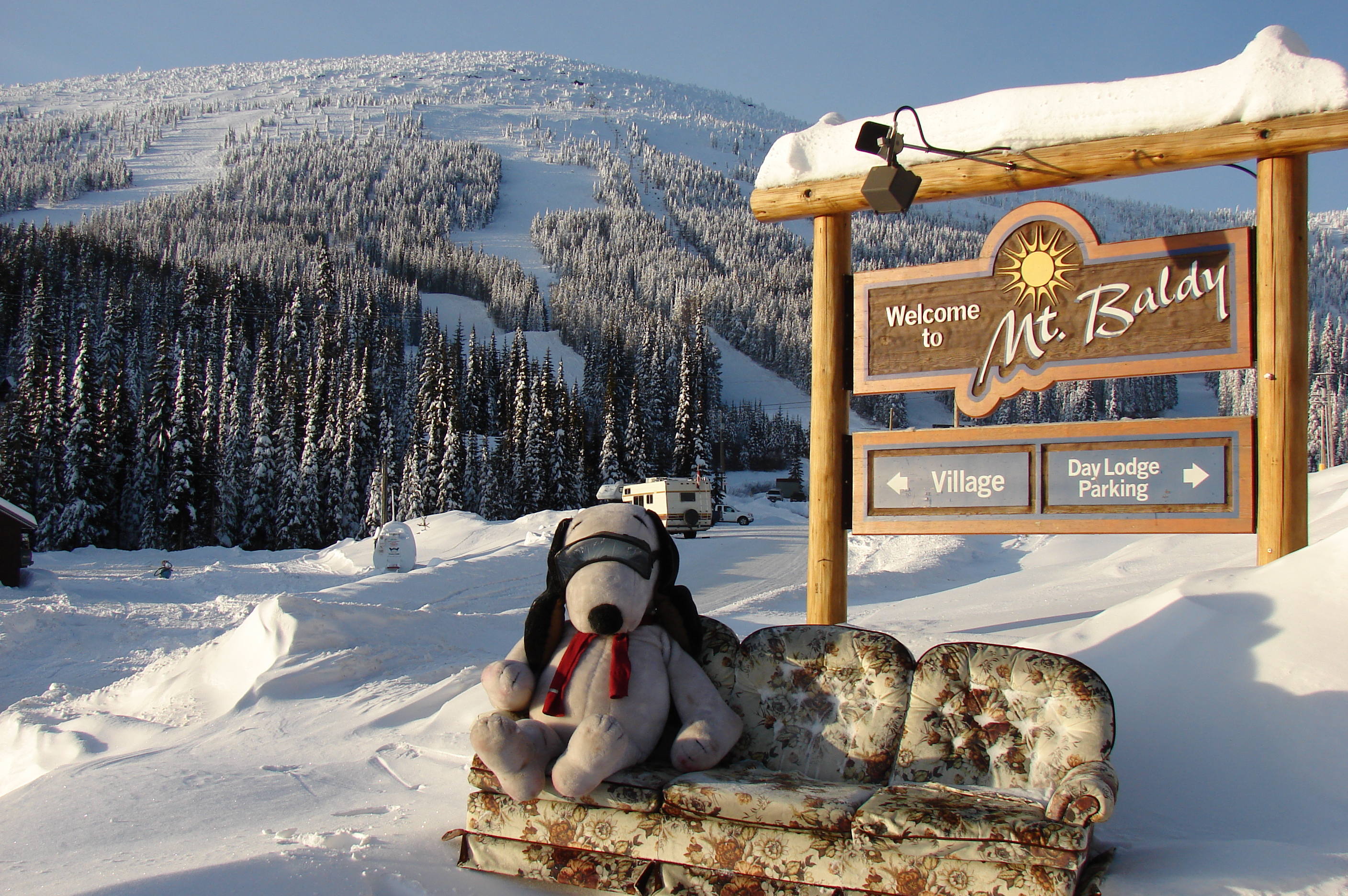 snoops says WOW POW not bow wow, Baldy Mountain Resort