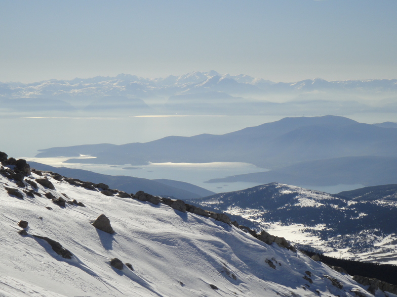 View from Gerontovrachos ski center (Parnasos mountain), Mount Parnassos