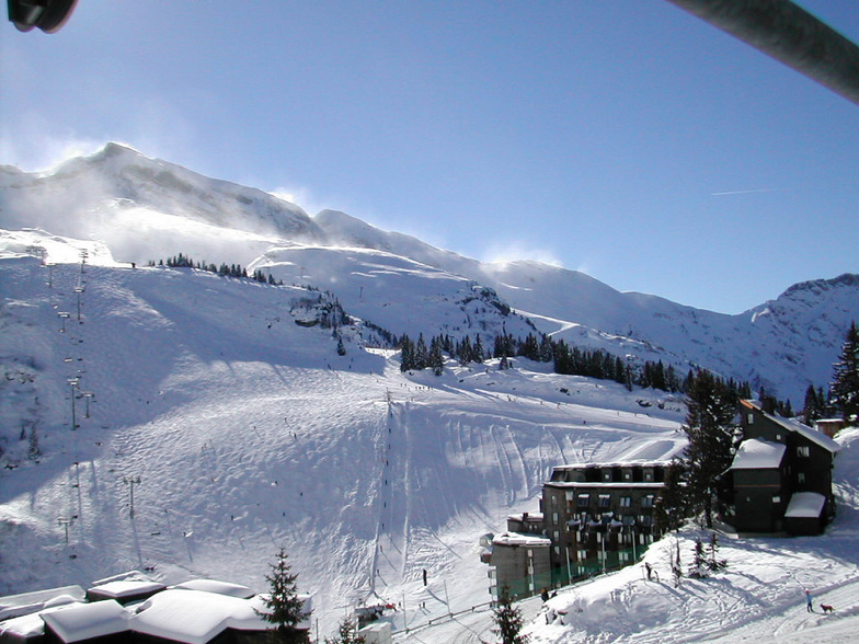 Avoriaz, from the Lift, Tour toward the Black piste: Coupe du Monde