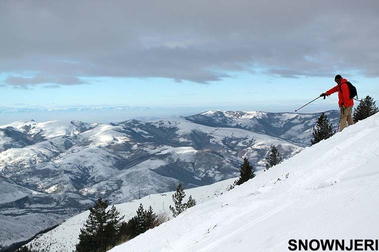 Showing the best slope, Brezovica