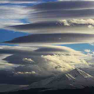 Smooth clouds above Brezovica