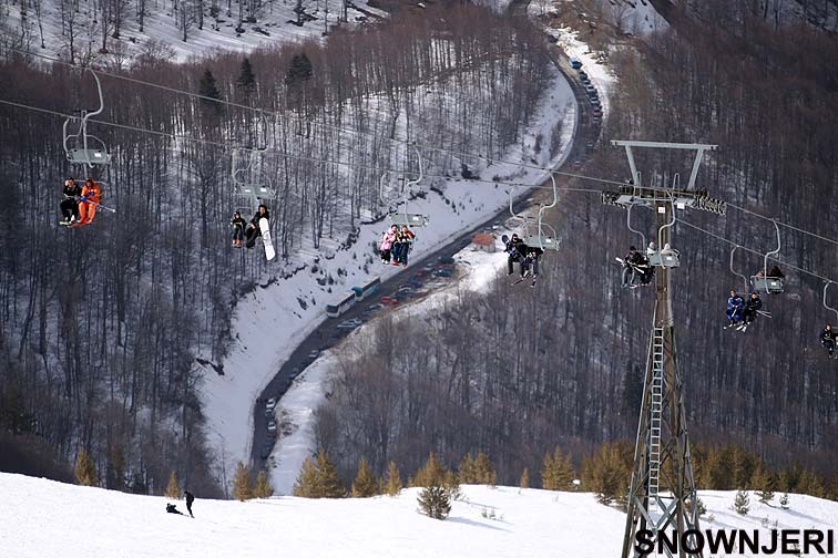 Zoomed road from the top, Brezovica