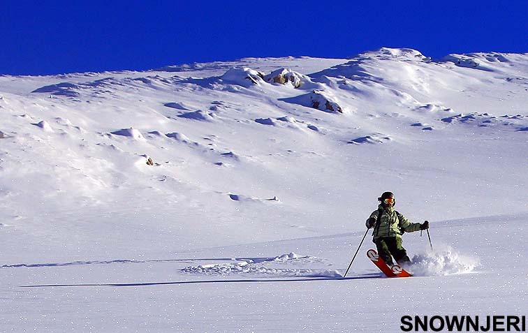 On "Perrockas" deep snow, Brezovica