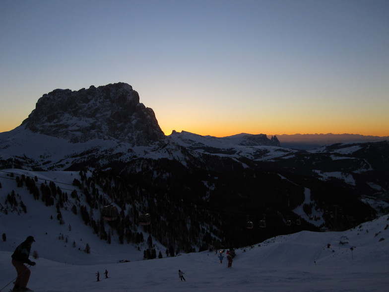 Last run of the day, Val Gardena