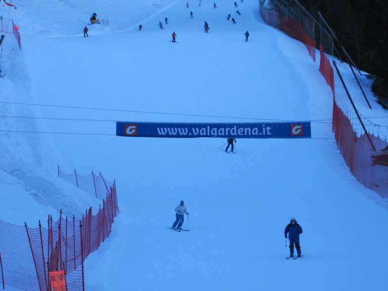 Saslong finish line, Val Gardena