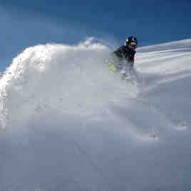 Early season powder, Saint Gervais