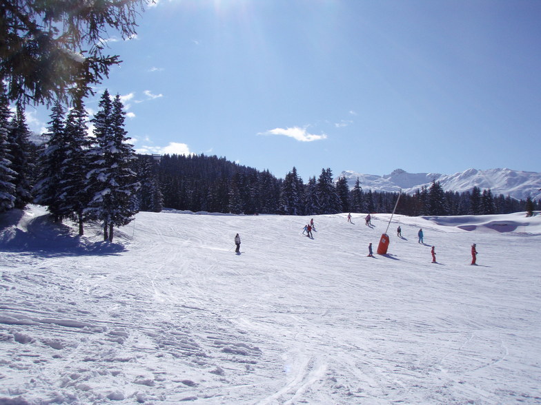 Above the Altiport in Meribel, Méribel