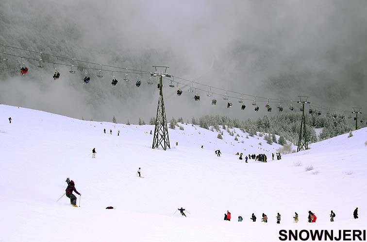 Main piste situation on 20th of February 2011, Brezovica