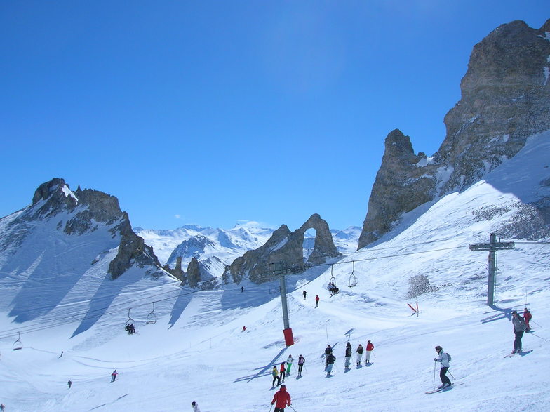 The snowiest resort in France is Tignes