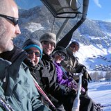 Vaduzer chairlift above Malbun, Liechtenstein