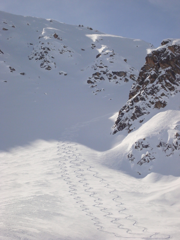 Our Tracks from Sentishorn, Davos