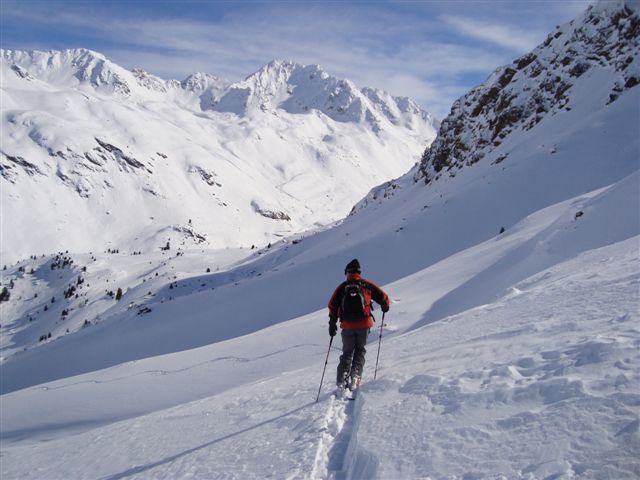 The view to Fluela Weisshorn from Sentishorn, Davos