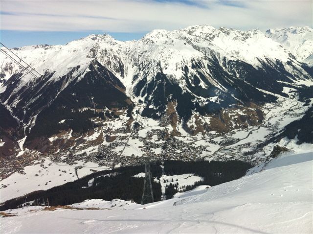 The view to Klosters from the Gotschnagrat, Davos