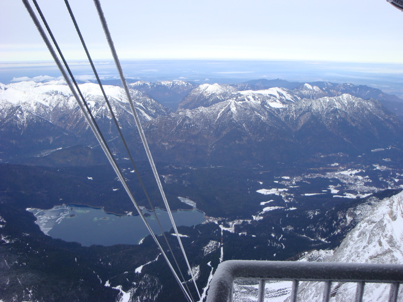 Eibsee from top of Zugspitze cable car, Garmisch-Partenkirchen-Zugspitze