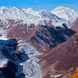 Gorge Aragvi in Gudauri, Georgia