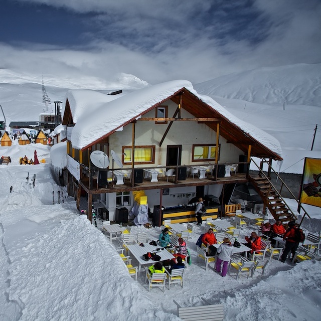 Cafe on the second stage of the lift, Gudauri