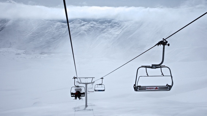Powder day in Gudauri