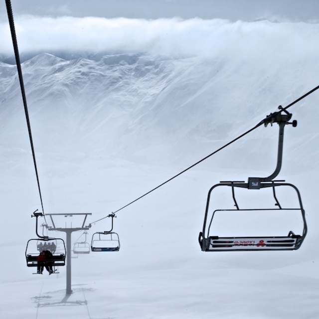 Powder day in Gudauri, Georgia