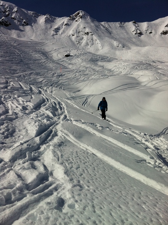 Urs skiing Teufi, Davos