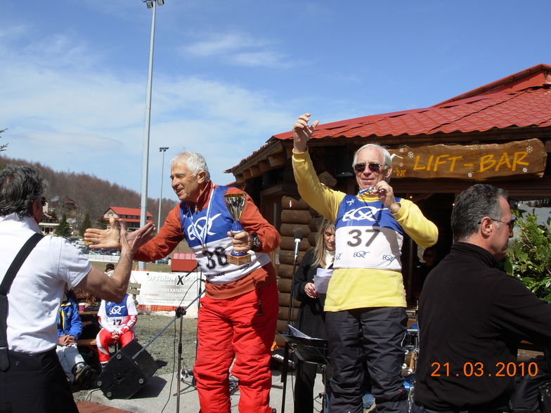 The Winners. (Veteran Skiers A.Zapros- Kostas Tsakis), 3-5 Pigadia