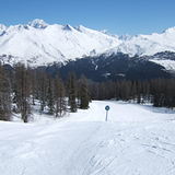 Les Arc 1600 ( Piste accessed via old Mont Blanc chairlift), Les Arcs