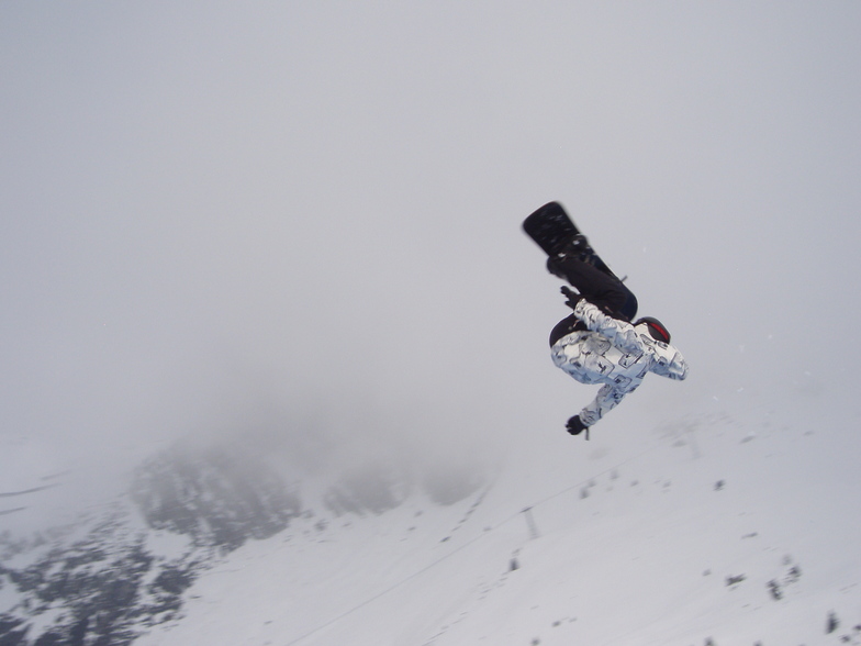 Airborne in Belle Plagne, La Plagne