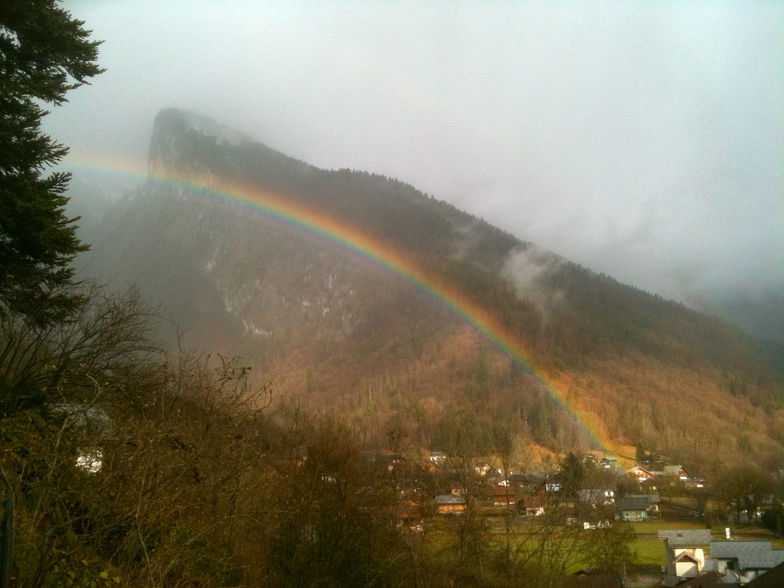 Rainbow over the Criou Mountain, Samoens