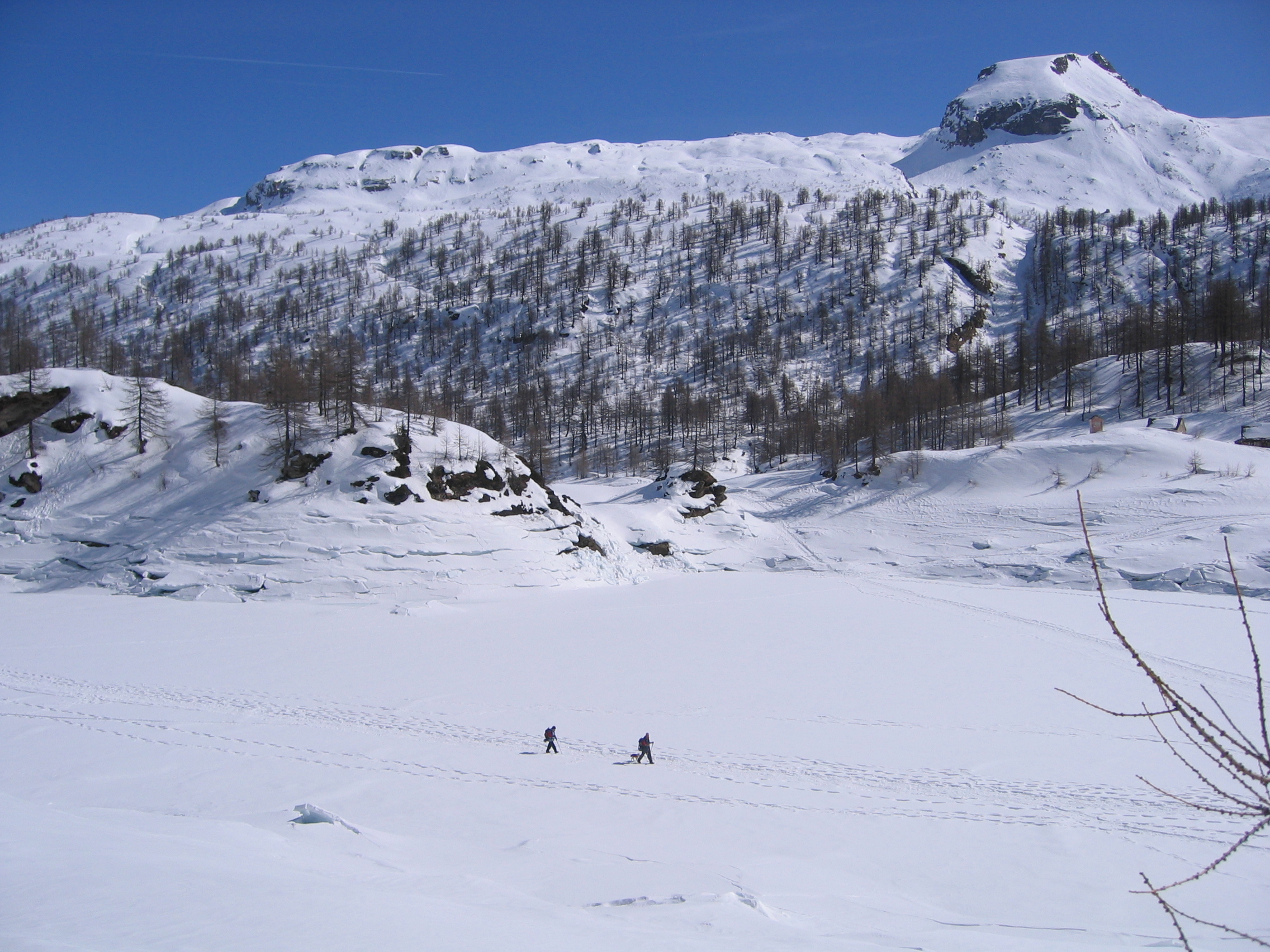 passeggiata sul lago ghiacciato, Alpe Devero