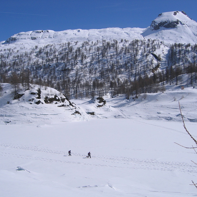 passeggiata sul lago ghiacciato, Alpe Devero