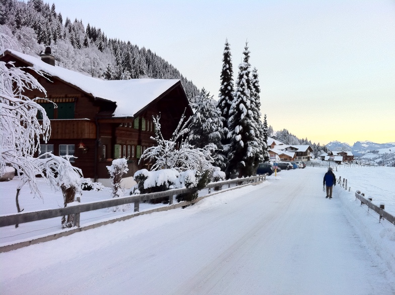 On the way to Alpine Retreat, Adelboden