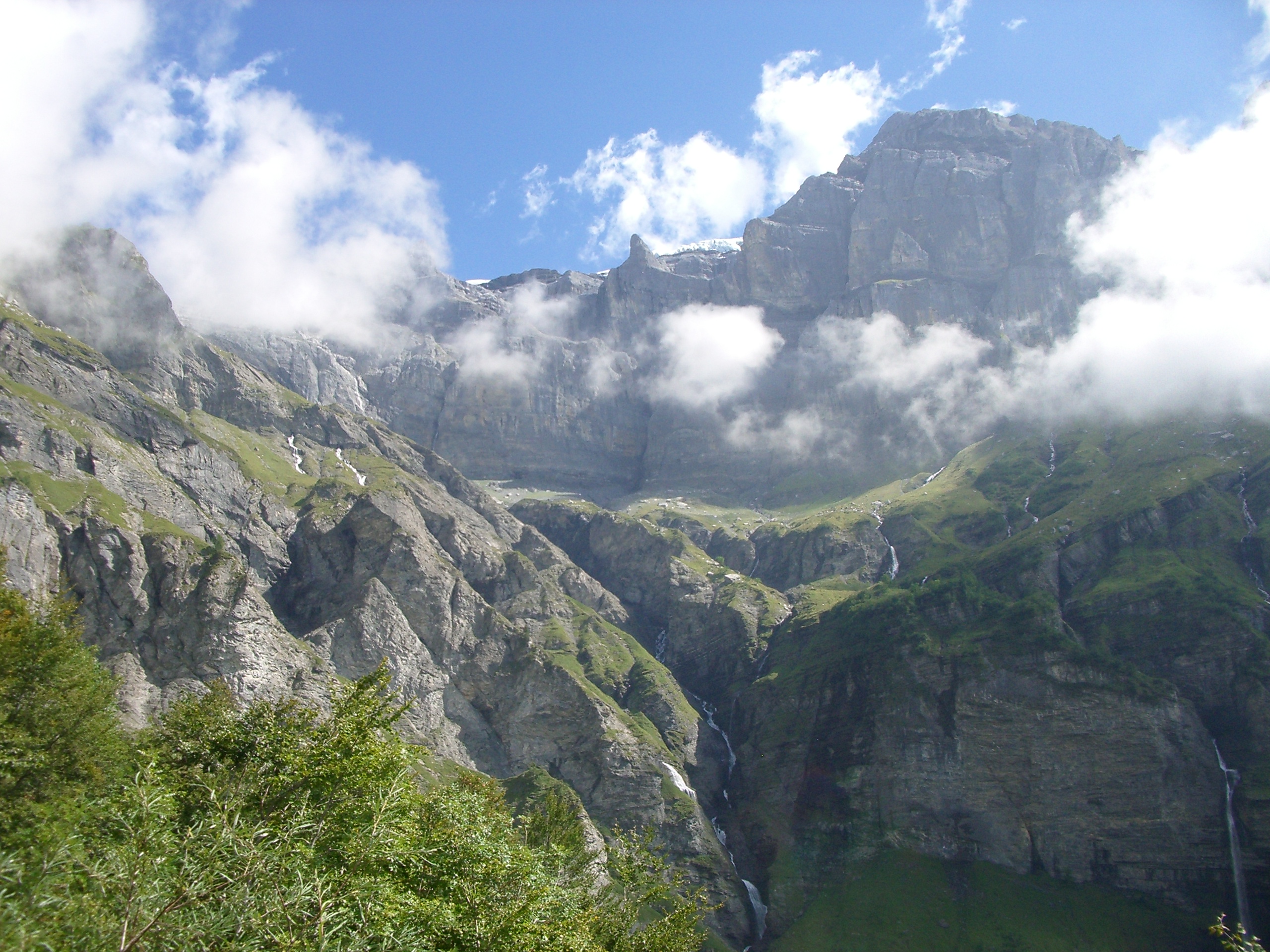 Waterfalls from the Glaciers of Sixt Fer a Cheval, Samoens