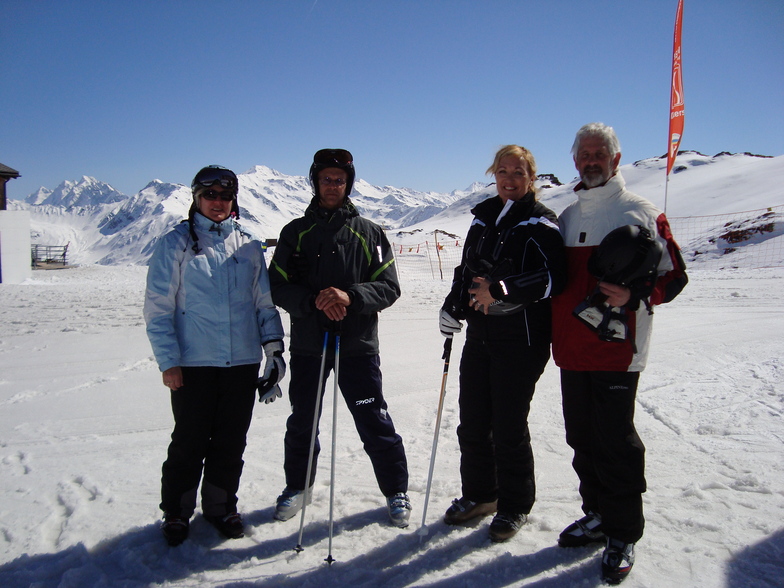 Tiny,Johnny,Simona and Cor on Gotchna, Davos