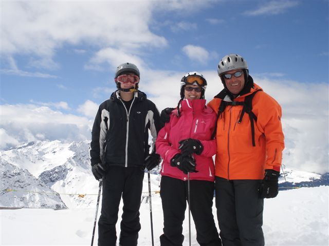 Danny,Adele and Tony on the Weissflugipfel, Davos