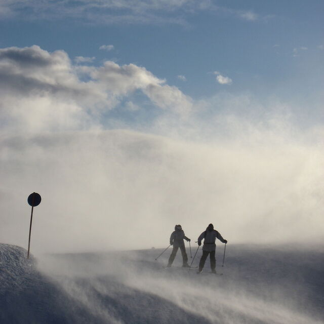 2 skiiers, Hemsedal