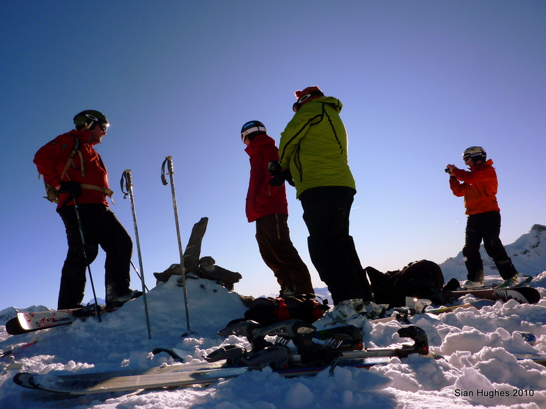 The summit of the Pt Vorlaz 2346m, Avoriaz