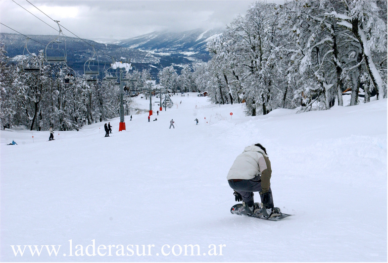 Ladera Sur ski en Las Pendientes, Chapelco