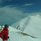 Sunny Saturday morning watching the black piste!, Karpenisi