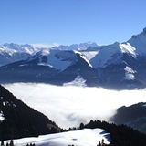 Blue morning mist in paradise, Chatel