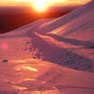 Atardecer en Centro de Ski Las Araucarias