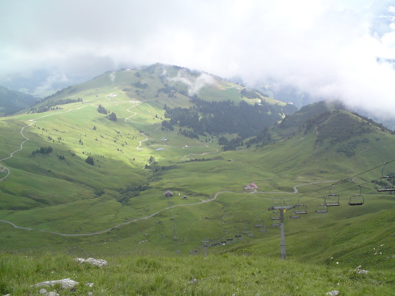 Top of the swiss wall July, Morzine