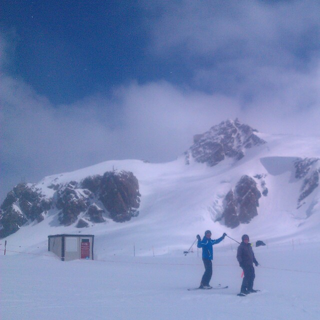 Plateaux Rosa, Cervinia, 3450m at end of April 2011, Breuil-Cervinia Valtournenche