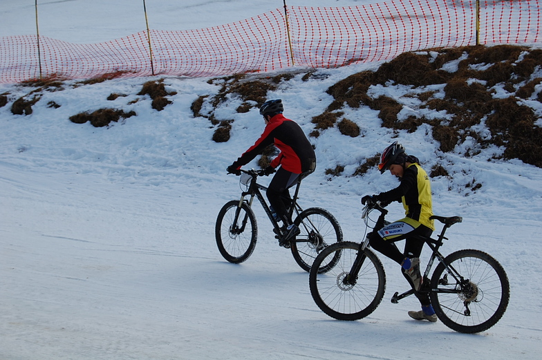 Tambien mountainbike en invierno, Cerro Mirador