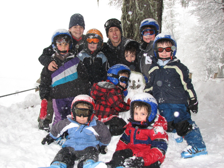 Disfrutando en el Jardín de Nieve, Las Pendientes