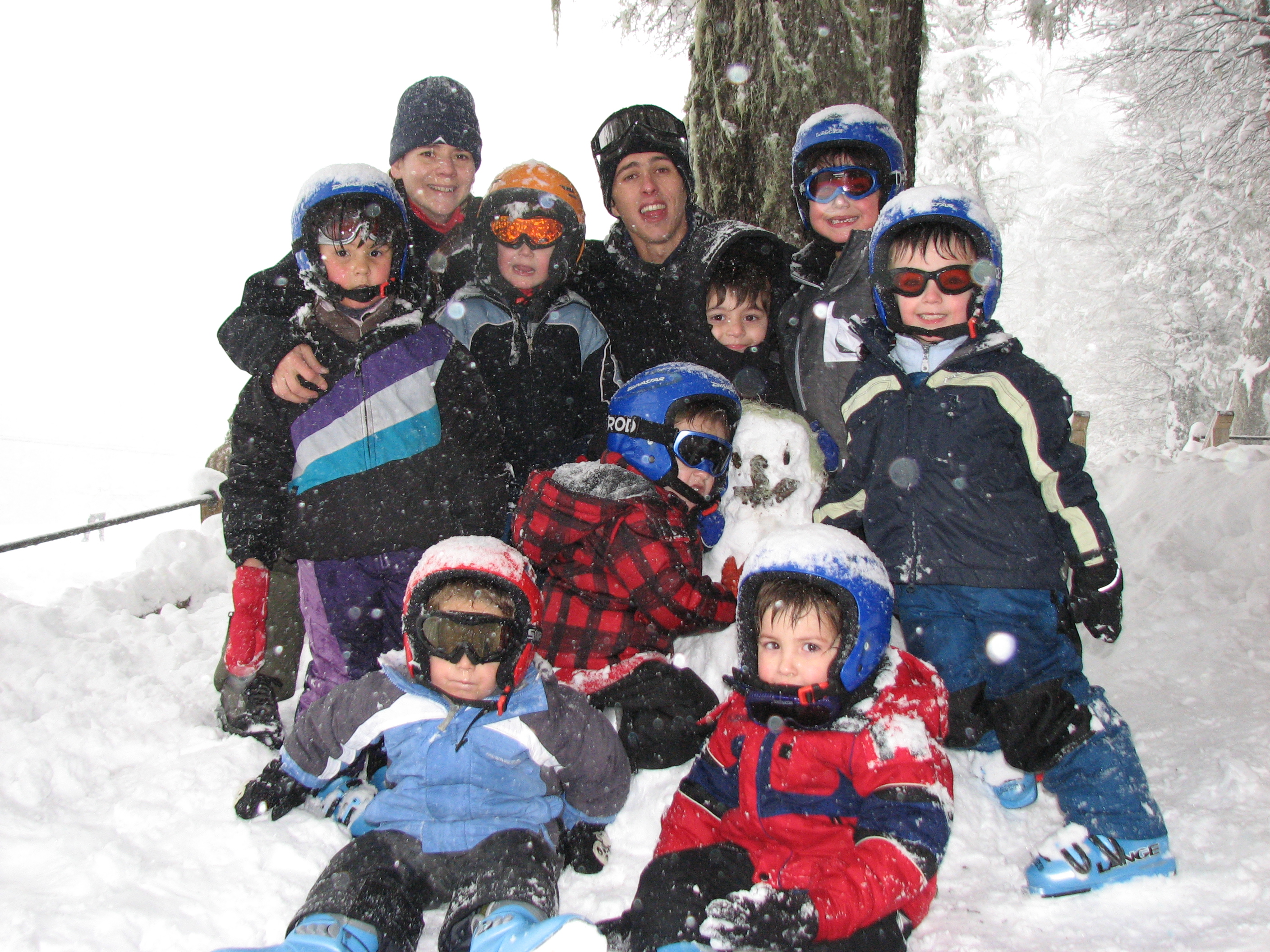 Disfrutando en el Jardín de Nieve, Las Pendientes